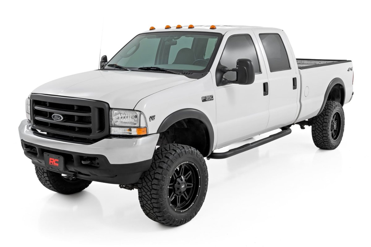 Ford F-350 Super Duty Nerf Steps - Rough Country - 3-Inch Tube, Crew Cab - '99-'16